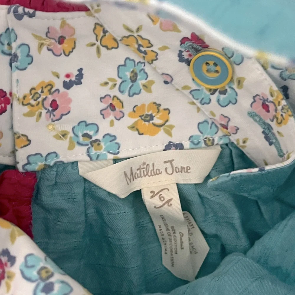 Matilda Jane Girls Full of Wonder Woven Textured Tank Size 6 - Picture 4 of 6